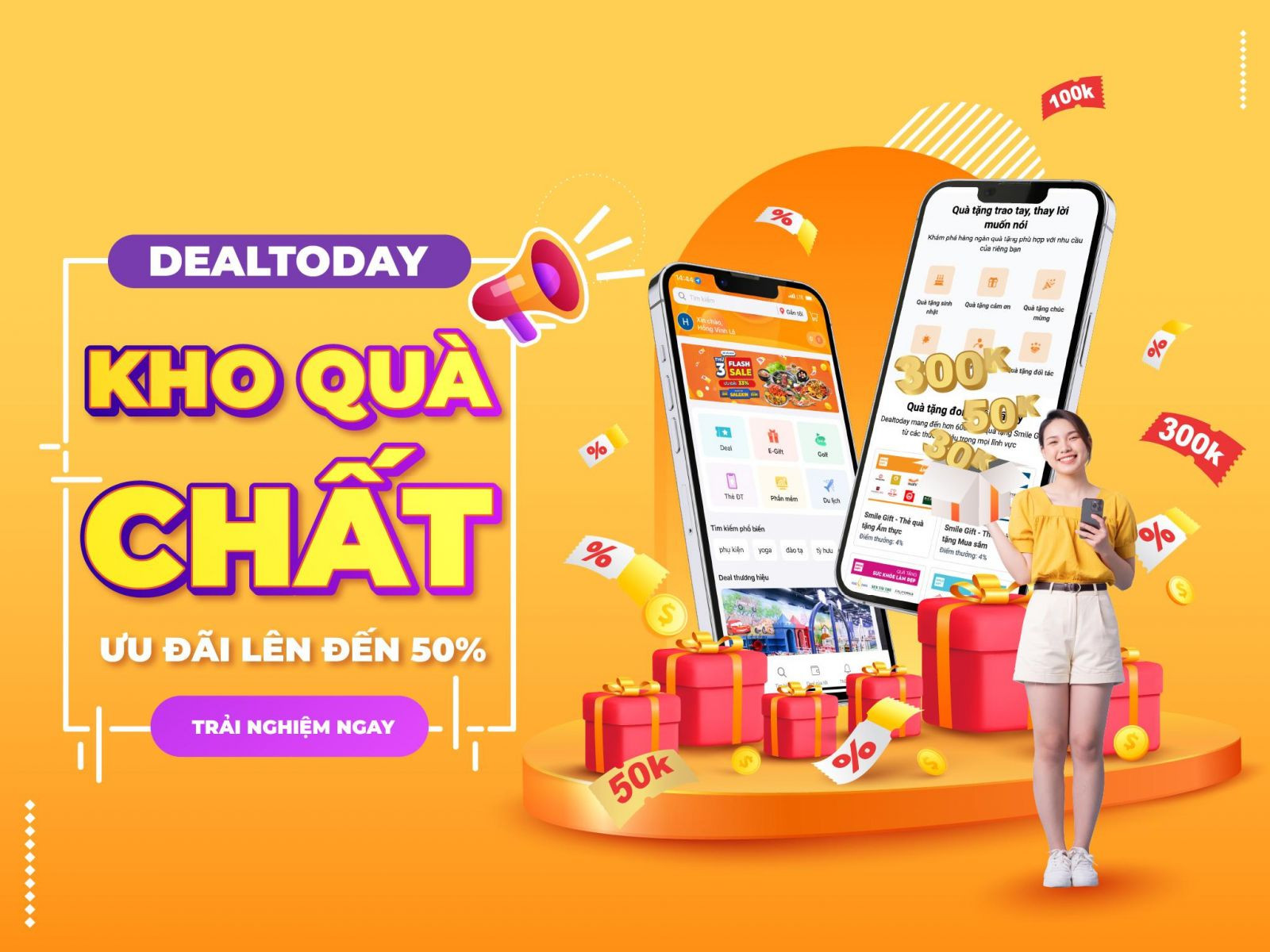 Trải nghiệm mua sắm tiện ích, ưu đãi mỗi ngày trên nền tảng Dealtoday