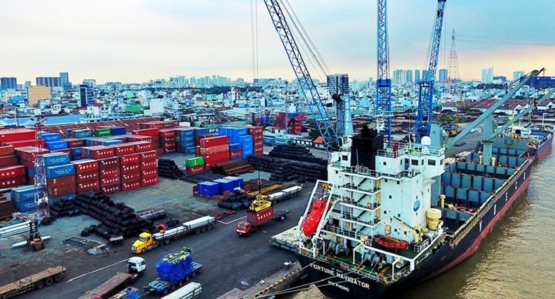 Doanh nghiệp Nga mốn đưa Cảng Sài Gòn thành nơi trung chuyển hàng hóa vào khu vực. Ảnh: CTCP Cảng Sài Gòn.