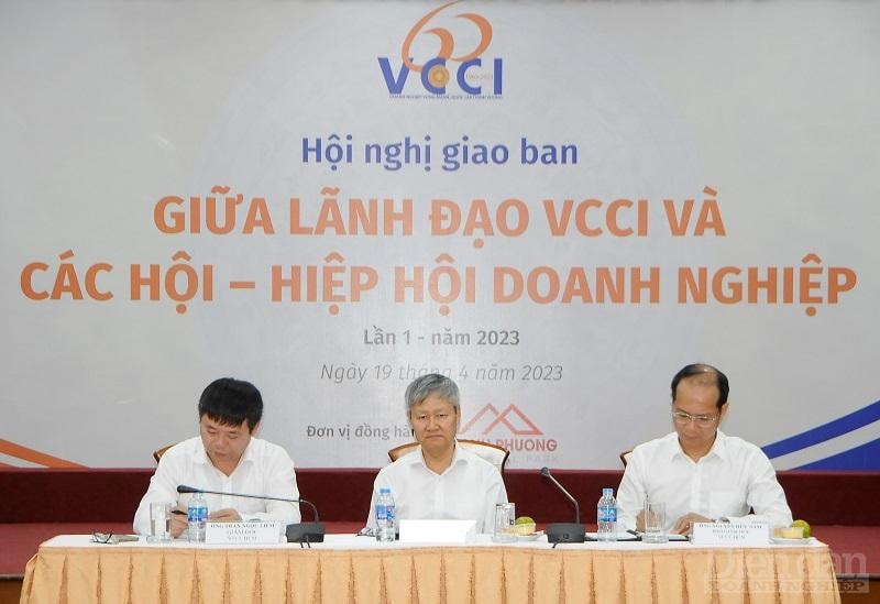 Hội nghị Giao ban giữa Lãnh đạo VCCI với các Hội, Hiệp hội doanh nghiệp, do VCCI HCM tổ chức - Ảnh: Đình Đại.