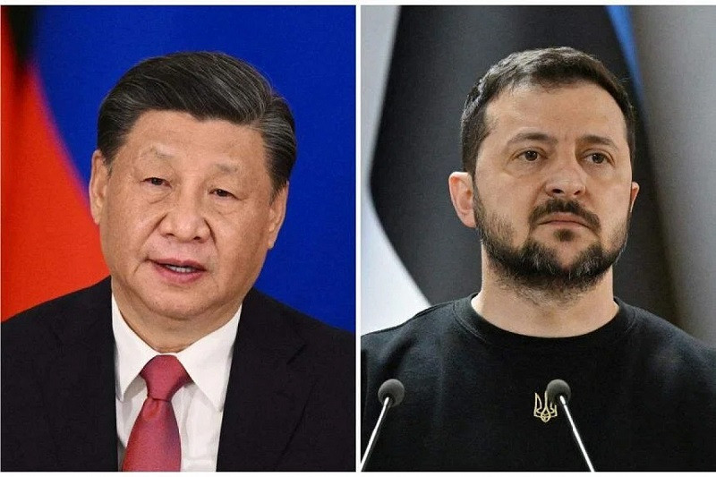 Chủ tịch Trung Quốc Tập Cận Bình đã điện đàm với Tổng thống Ukraine Zelensky