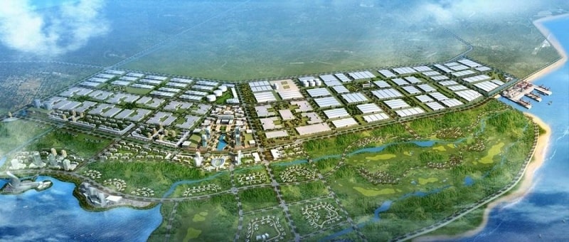 KCN Mỹ Thuận - Nam Định với diện tích hơn 158 ha, nằm ven đại lộ Thiên Trường nối tỉnh Hà Nam với tỉnh Nam Định