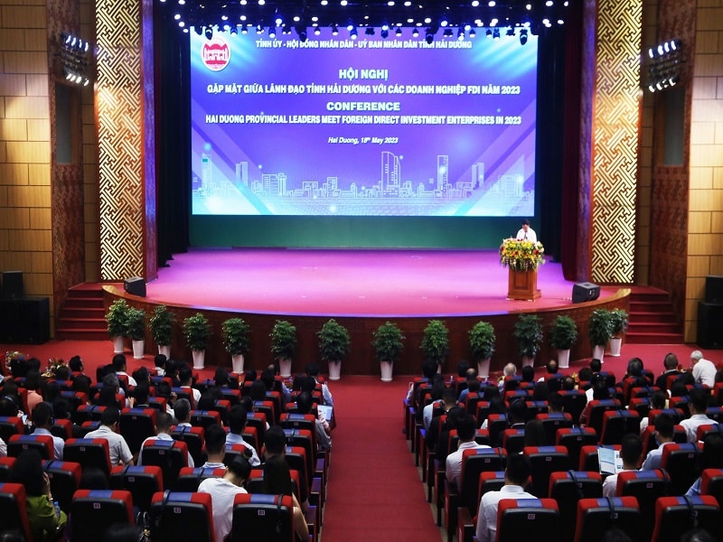Hội nghị gặp mặt giữ lãnh đạo tỉnh Hải Dương với các doanh nghiệp FDI năm 2023