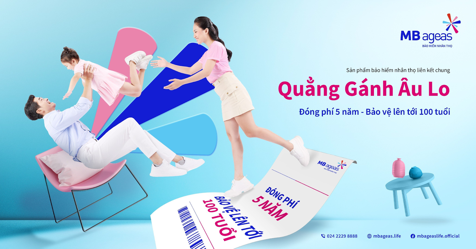 Sản phẩm “Quẳng Gánh Âu Lo” của MB Ageas Life nổi bật trên thị trường bảo hiểm nhân thọ Việt Nam