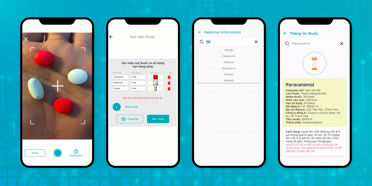 VAIPE cung cấp nền tảng di động cho phép thu thập, quản lý, phân tích dữ liệu sức khỏe cá nhân, tự động nhận dạng thuốc từ hình ảnh chụp viên thuốc. 