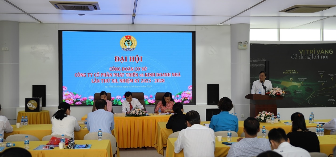  Đại hội Công đoàn công ty CP Phát Triển và Kinh Doanh Nhà HDTC khóa VII