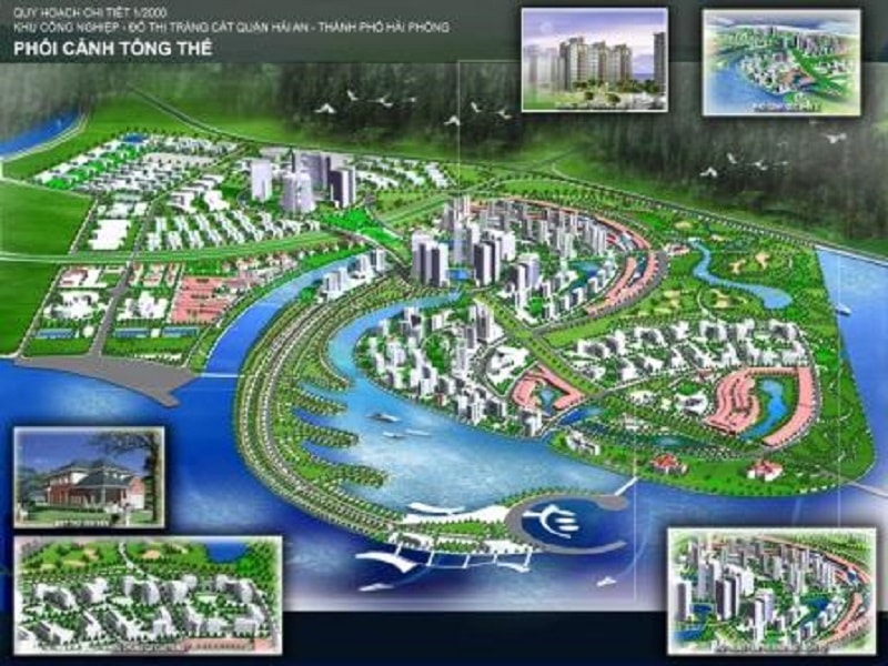 Phối cảnh tổng thể Khu Công Nghiệp - Đô thị và Dịch vụ Tràng Cát