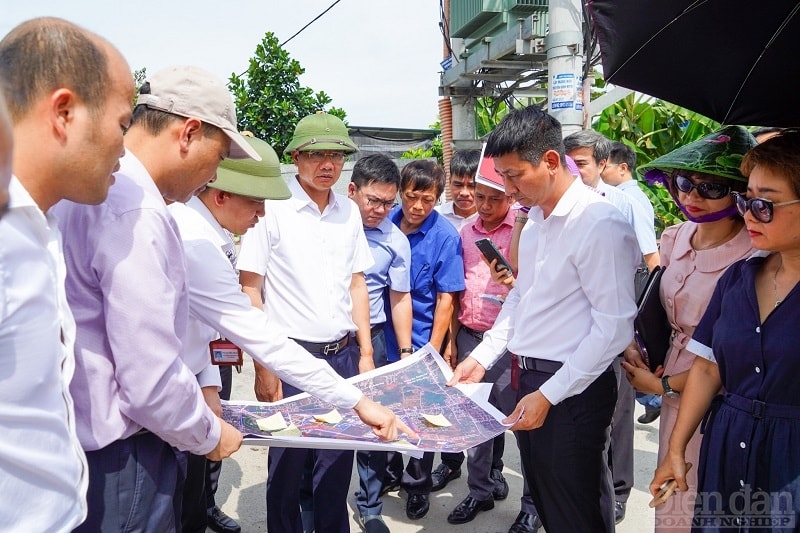 Lãnh đạo TP Hải Phòng thực địa kiểm tra công tác GPMB thực hiện Dự án đầu tư xây dựng KCN An Dương
