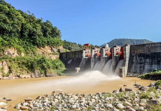 1.Nhà máy thuỷ điện Krông Nô 2 đang hoạt động tại Lâm Đồng (ảnh:Chinhphu.vn)
