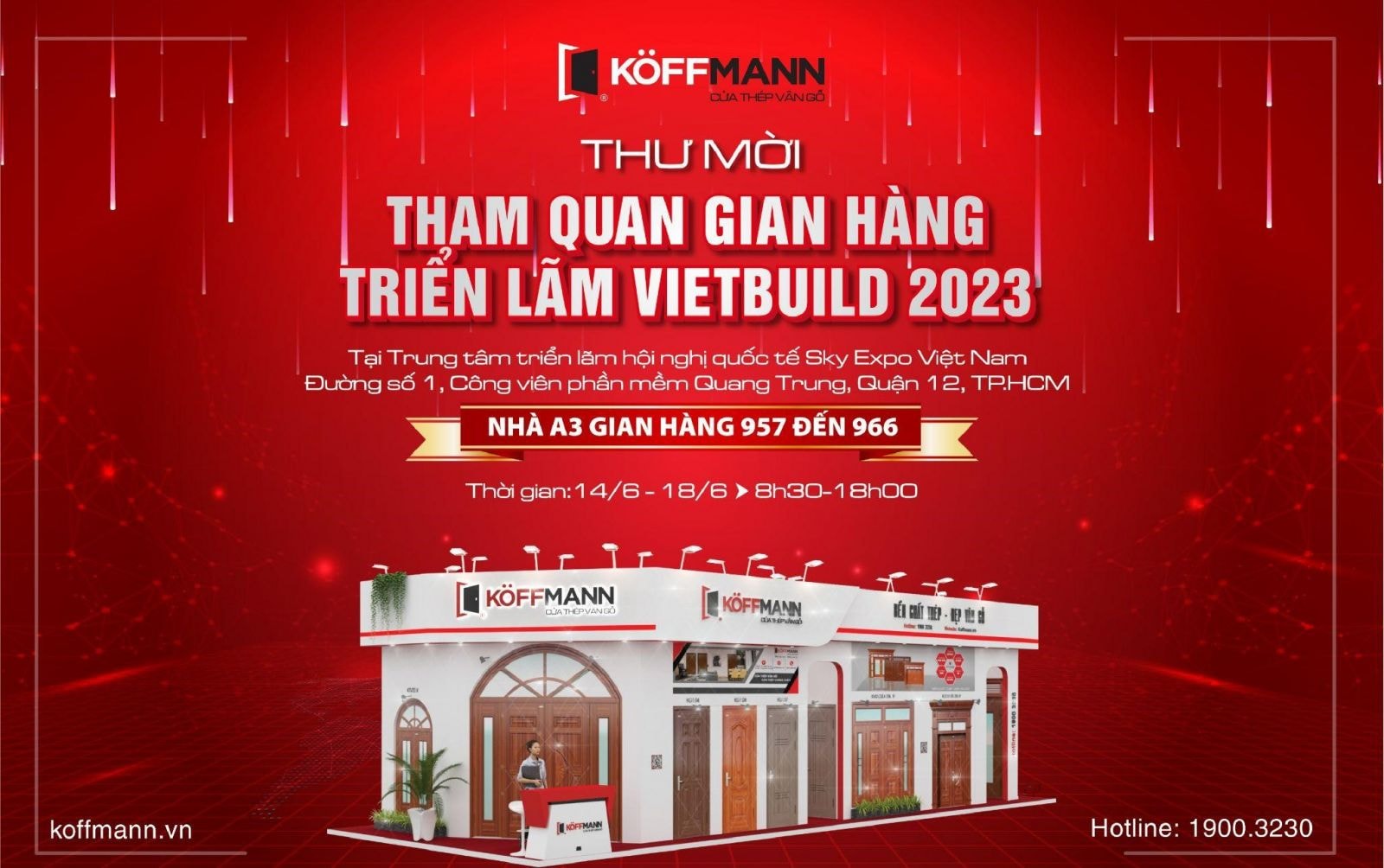 Khu trưng bày sản phẩm của Koffmann từ số 967 đến 966 nhà A3