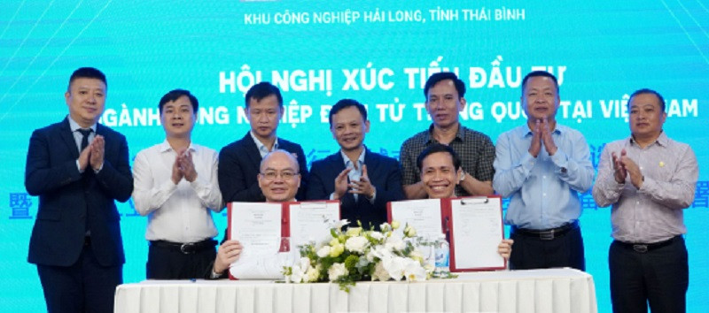 Hội nghị xúc tiến thu hút đầu tư vào KCN Hải Long, tỉnh Thái Bình (Ảnh: Báo Thái Bình)