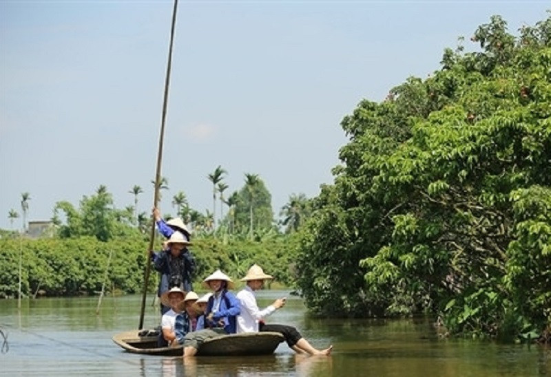 Khi những chùm vải thiều chín đỏ soi bóng xuống dòng sông Đồng Mẩn cũng là lúc du khách khắp nơi háo hức về thăm miệt vườn xứ vải Thanh Hà.