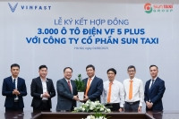 Sun Taxi mua 3.000 xe điện VinFast vf 5 Plus, thúc đẩy mạnh mẽ cuộc cách mạng giao thông xanh tại Việt Nam