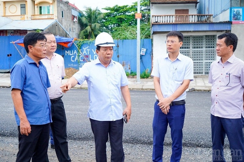 Lãnh đạo TP Hải Phòng yêu cầu nhà thầu phải đẩy nhanh tiến độ thi công Dự án trên địa bàn huyện Thuỷ Nguyên