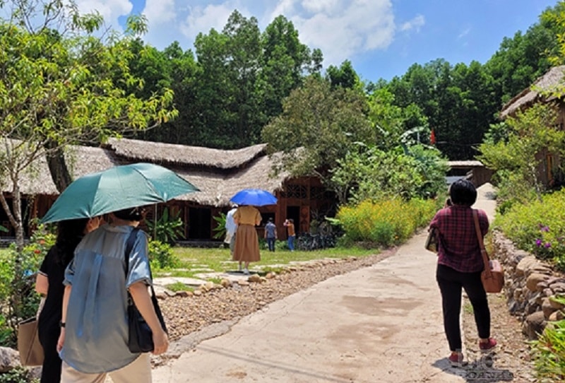 Khu du lịch Am Váp Farm tại thôn Khe Lương, xã Kỳ Thượng, TP. Hạ Long là điểm đến du lịch mới, hấp dẫn. (ảnh Thu Lê)