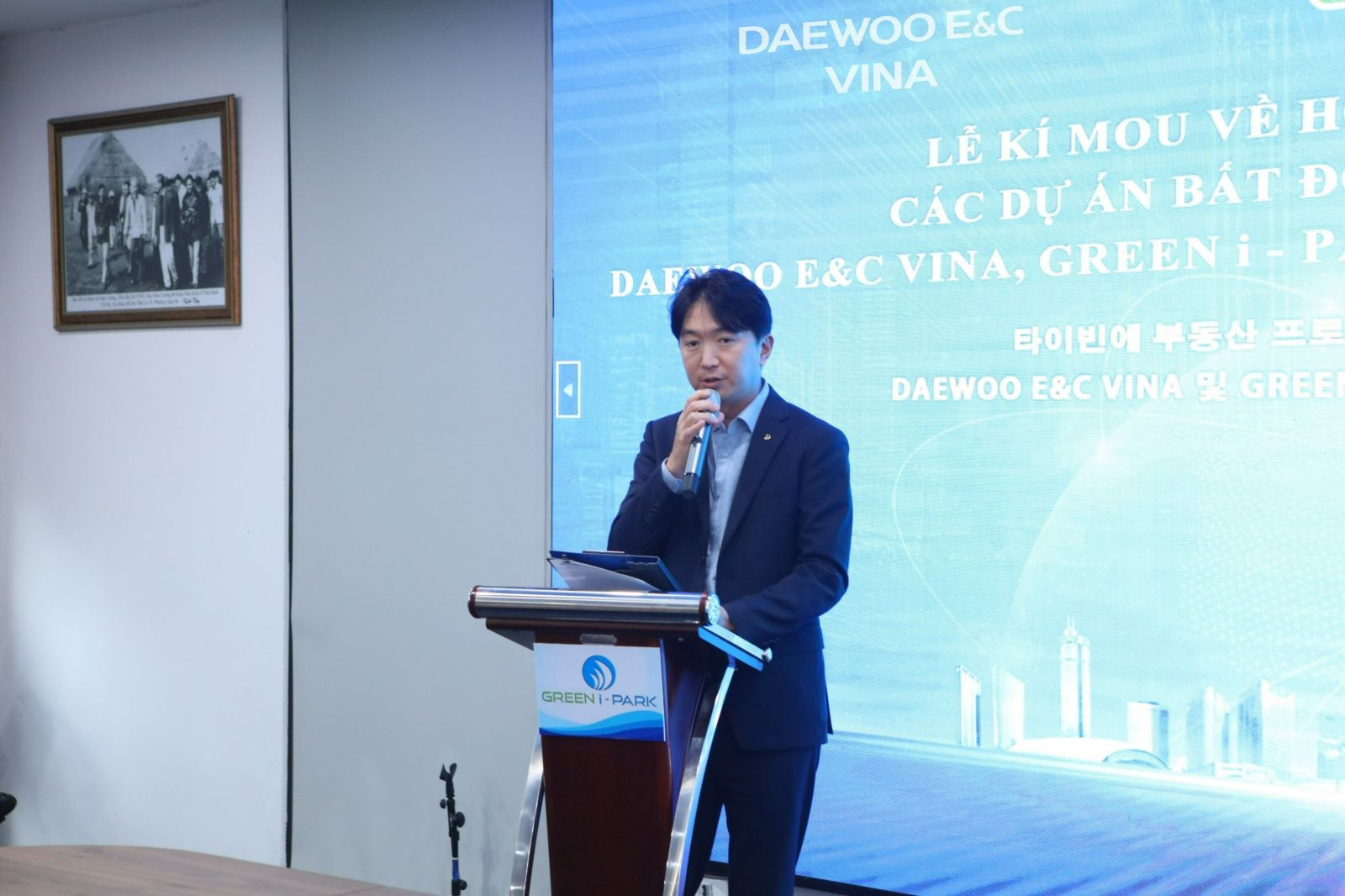 Ông Kwon Sung Jae – TGĐ Daewoo E&C Việt Nam phát biểu