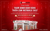 Cửa thép vân gỗ mẫu mã đa dạng của Koffmann chinh phục Vietbuild TP.HCM 2023