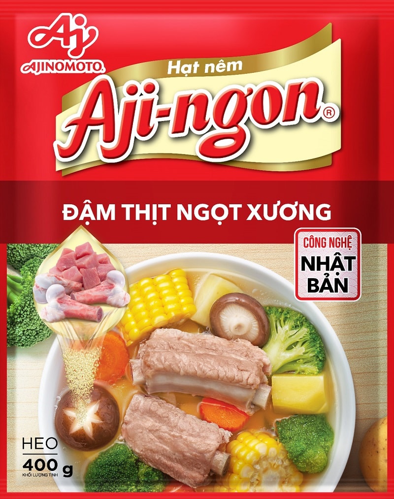 Hạt nêm Aji-ngon®Heo là sản phẩm hạt nêm tiên phong tại thị trường Việt Nam