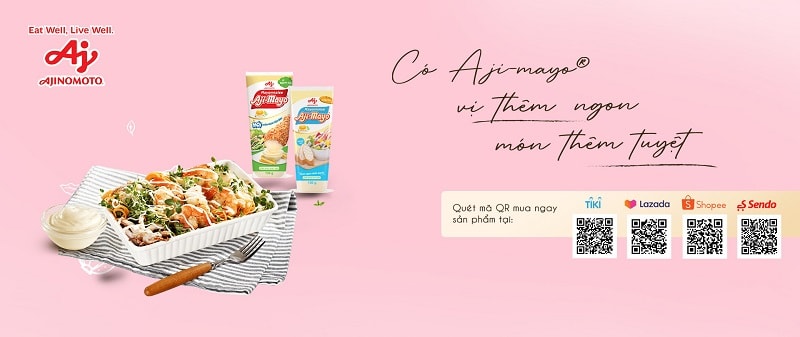 Xốt mayonnaise Aji-mayo® là giải pháp tuyệt vời để nâng tầm hương vị cho các món ăn.