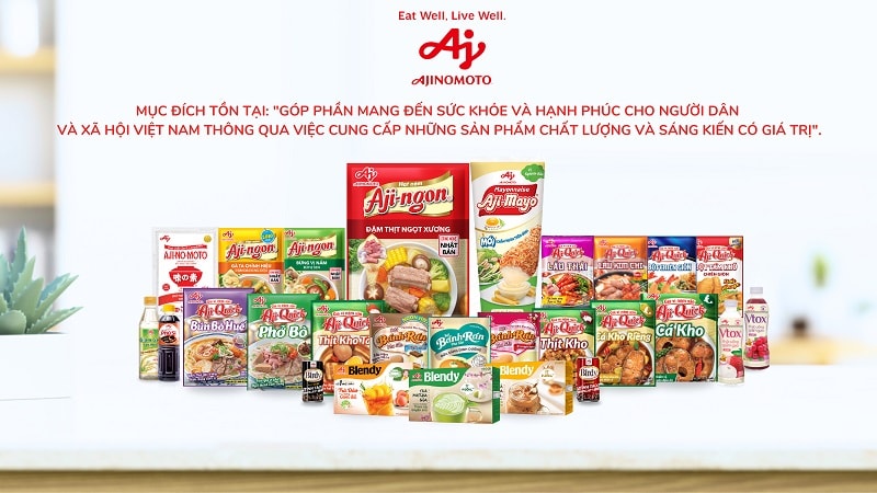 Các sản phẩm chất lượng của Ajinomoto Việt Nam góp phần mang đến sức khỏe và hạnh phúc cho người Việt