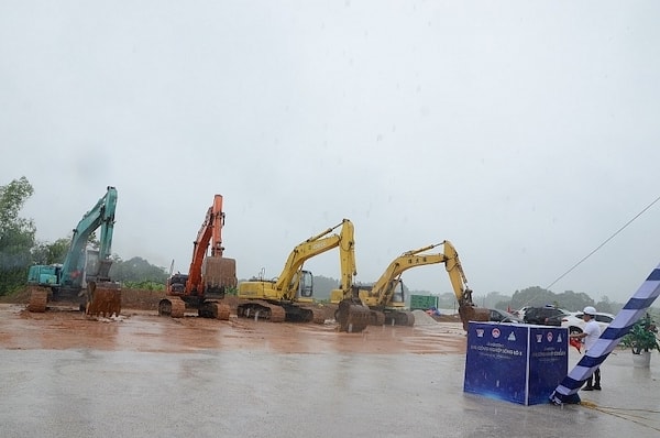 Dự án đầu tư hạ tầng khu công nghiệp Sông Lô khởi công ngày 25/6/2023 vừa qua