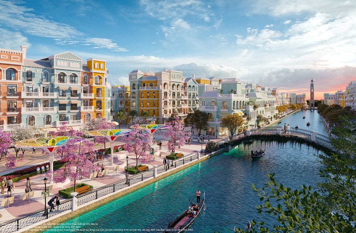 Phân khu Venice – trái tim của Mega Grand World tái hiện khung cảnh châu Âu tráng lệ