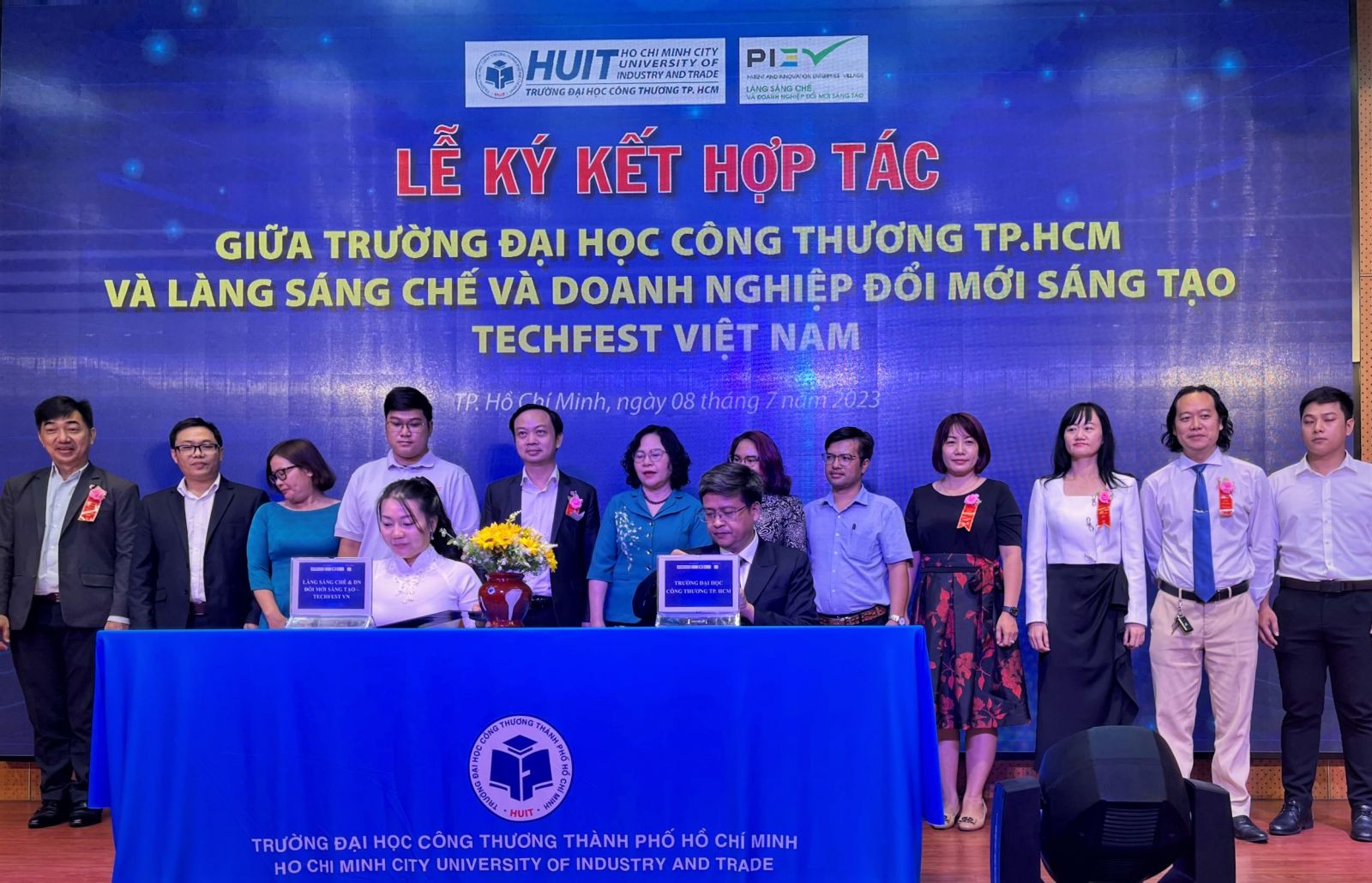 Lễ ký kết hợp tác toàn diện giữa trường Đại học Công Thương TP.HCM với Làng sáng chế và doanh nghiệp đổi mới sáng tạo – TECHFEST VN