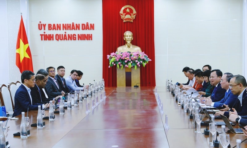 Đoàn doanh nghiệp Singapore đến tìm kiếm cơ hội tại Quảng Ninh (Ảnh: Báo Quảng Ninh)