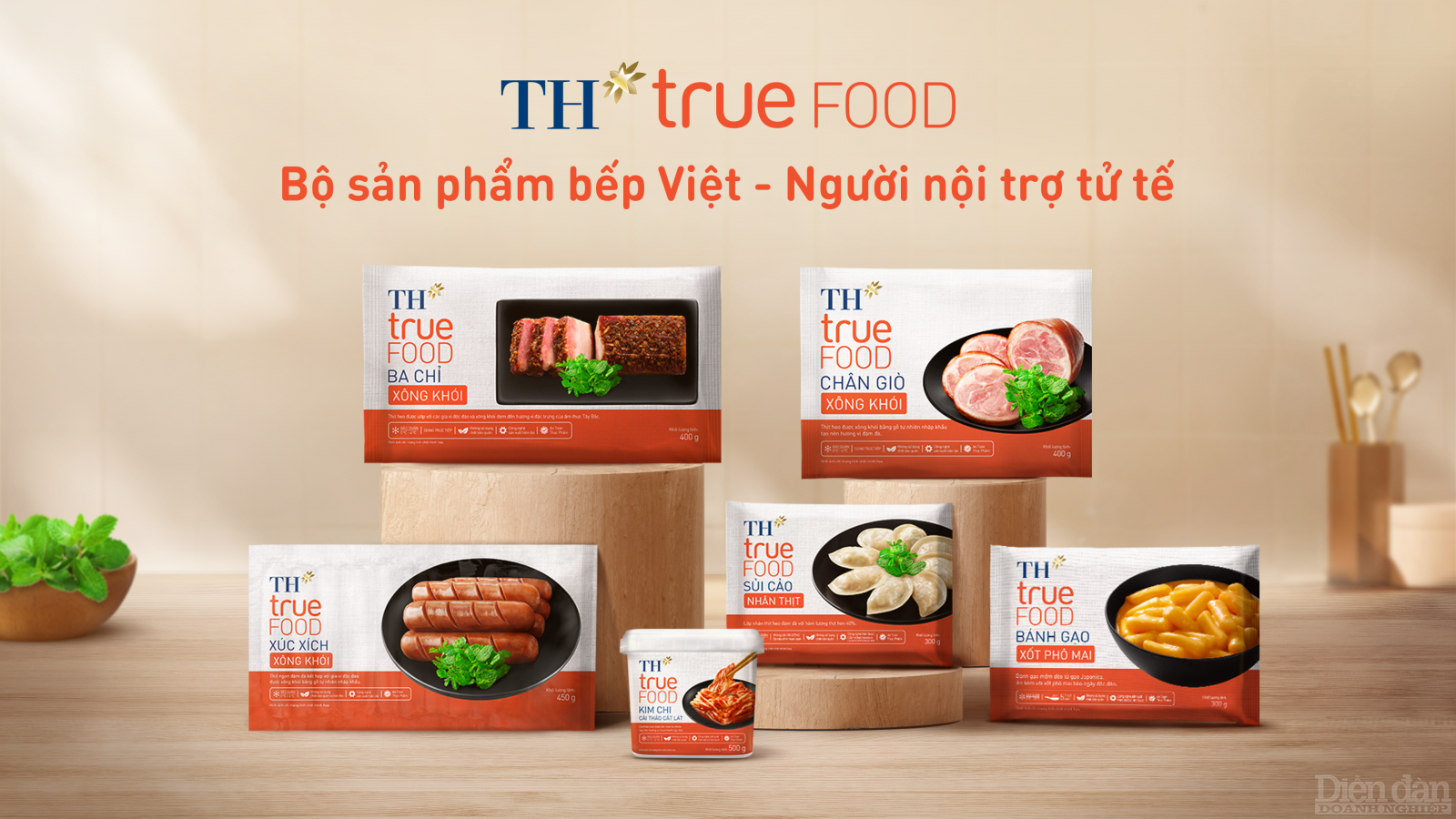 Tập đoàn TH tung ra thị trường bộ sản phẩm bếp Việt - TH true FOOD