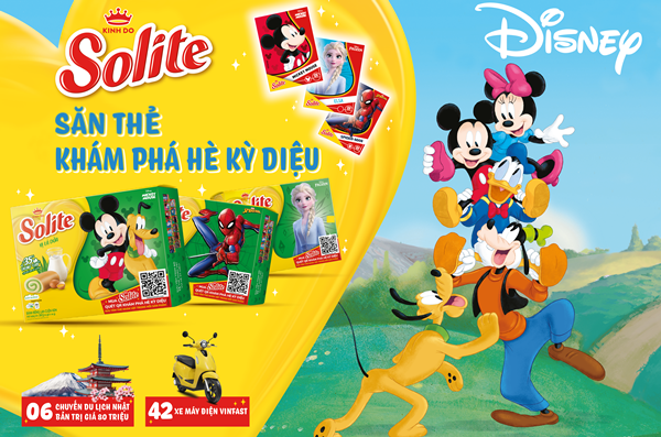 Công ty Mondelez Kinh Đô Việt Nam chính thức ra mắt bộ sưu tập bánh Solite phiên bản Disney 2023. 