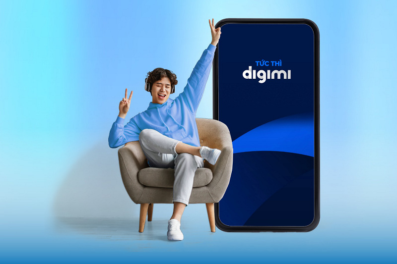 Ứng dụng Digimo được khách hàng trẻ ưa thích