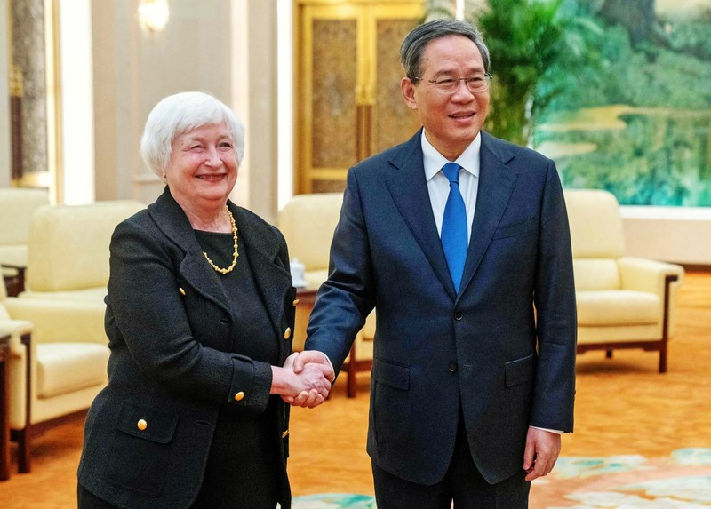 Thủ tướng Lý Cường và Bộ trưởng Tài chính Janet Yellen