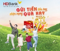 HDBank tặng gần 4 tỷ đồng cho khách hàng gửi tiết kiệm