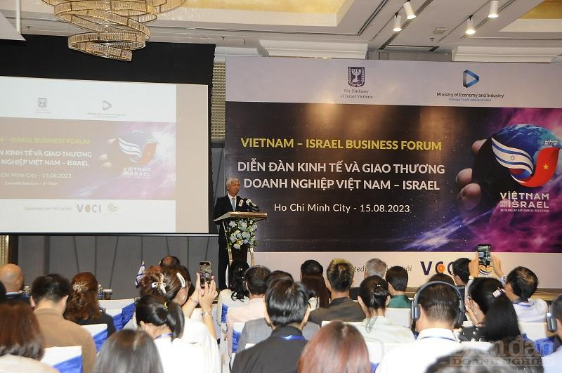 Diễn đàn Thương mại Việt Nam – Israel, do Liên đoàn Thương mại và Công nghiệp Việt Nam chi nhánh tại TP.HCM (VCCI HCM) phối hợp với Đại sứ quán Israel tại Việt Nam tổ chức - Ảnh: Đình Đại.