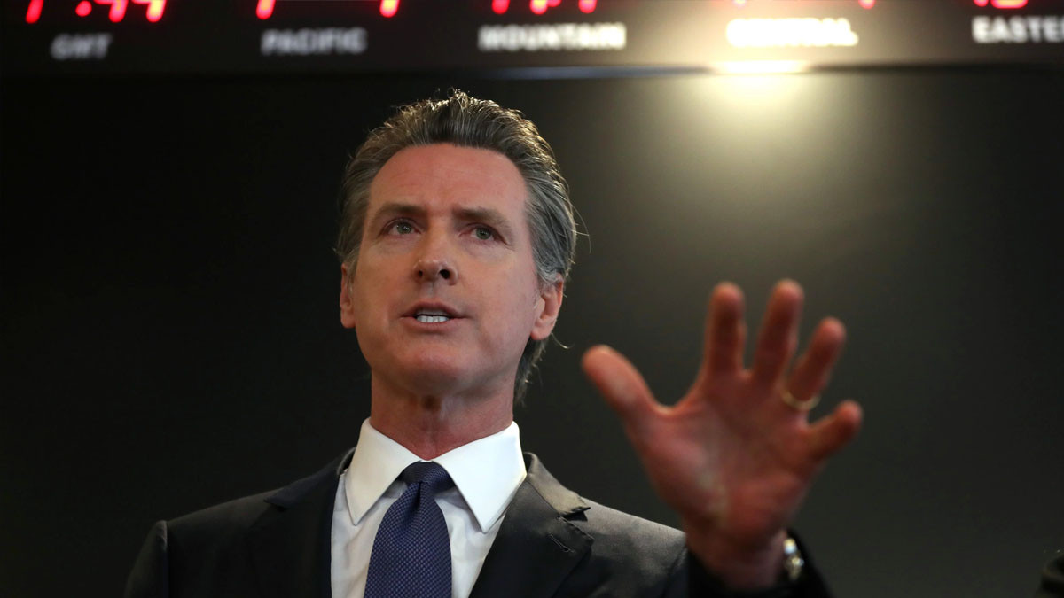 Thống đốc California Gavin Newsom. Ảnh: Getty