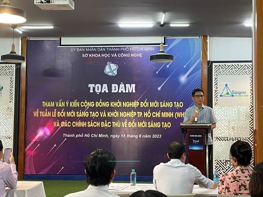 Tọa đàm tham vấn ý kiến cộng đồng khởi nghiệp đổi mới sáng tạo về Tuần lễ đổi mới sáng tạo và khởi nghiệp TP.HCM (WHISE) và các chính sách đặc thù của TP.HCM về đổi mới sáng tạo 