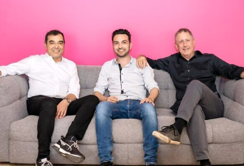 AI21 founders (from right to left): Prof. Yoav Shoham, Ori Goshen, and Prof. Amnon Shashua. (Roei Shor Photography)