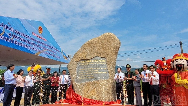 Ngày 1/9 UBND tỉnh Quảng Ninh Khánh thành đường nối Khu kinh tế cửa khẩu Móng Cái và Bắc Phong Sinh