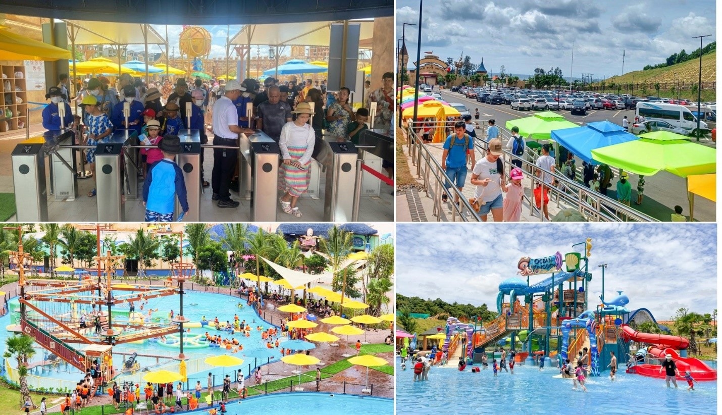 Sức nóng chưa bao giờ hạ nhiệt tại công viên nước Wonderland Water Park