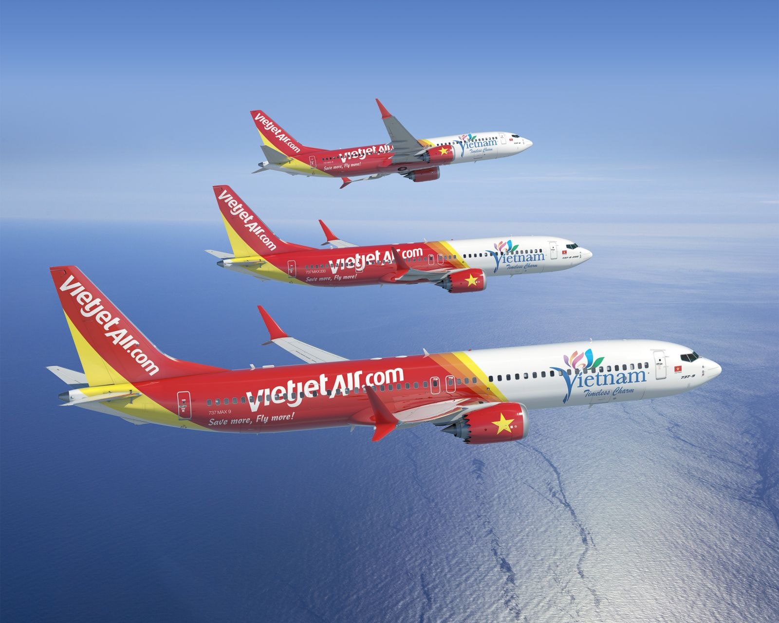 Các tàu bay Boeing hiện đại của Vietjet