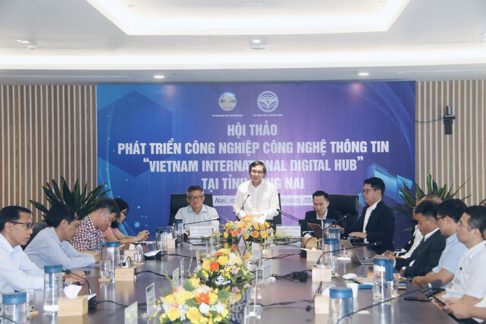 Phó chủ tịch UBND tỉnh Đồng Nai Nguyễn Sơn Hùng phát biểu khai mạc tại Hội thảo.