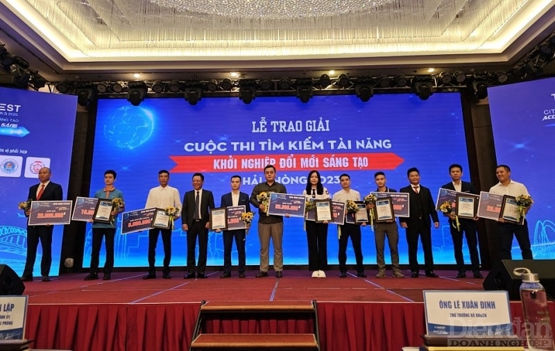 Trao giải thưởng cuộc thi “Tìm kiếm tài năng khởi nghiệp đổi mới sáng tạo Hải Phòng 2023”