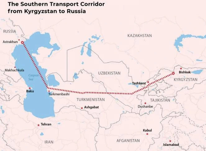 Hành lang bí mật xuyên qua Trung Á đến Nga