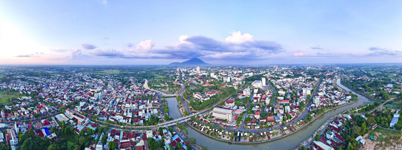 Thành phố Tây Ninh nhìn từ trên cao