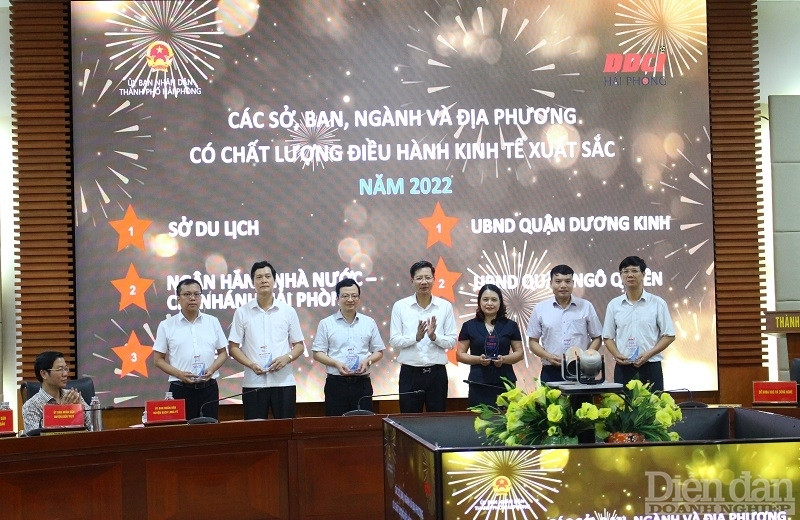 Các sở, ban, ngành và địa phương có chất lượng điều hành kinh tế xuất sắc năm 2022