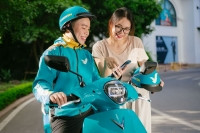 Dàn xe dịch vụ Xanh SM Bike xuất hiện nườm nượp trên đường phố Hà Nội