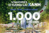 Vinhomes tặng 1.000 ô tô điện VinFast cho khách hàng