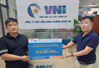 VNI tạm ứng bồi thường hơn 300 triệu đồng quyền lợi bảo hiểm TNDS