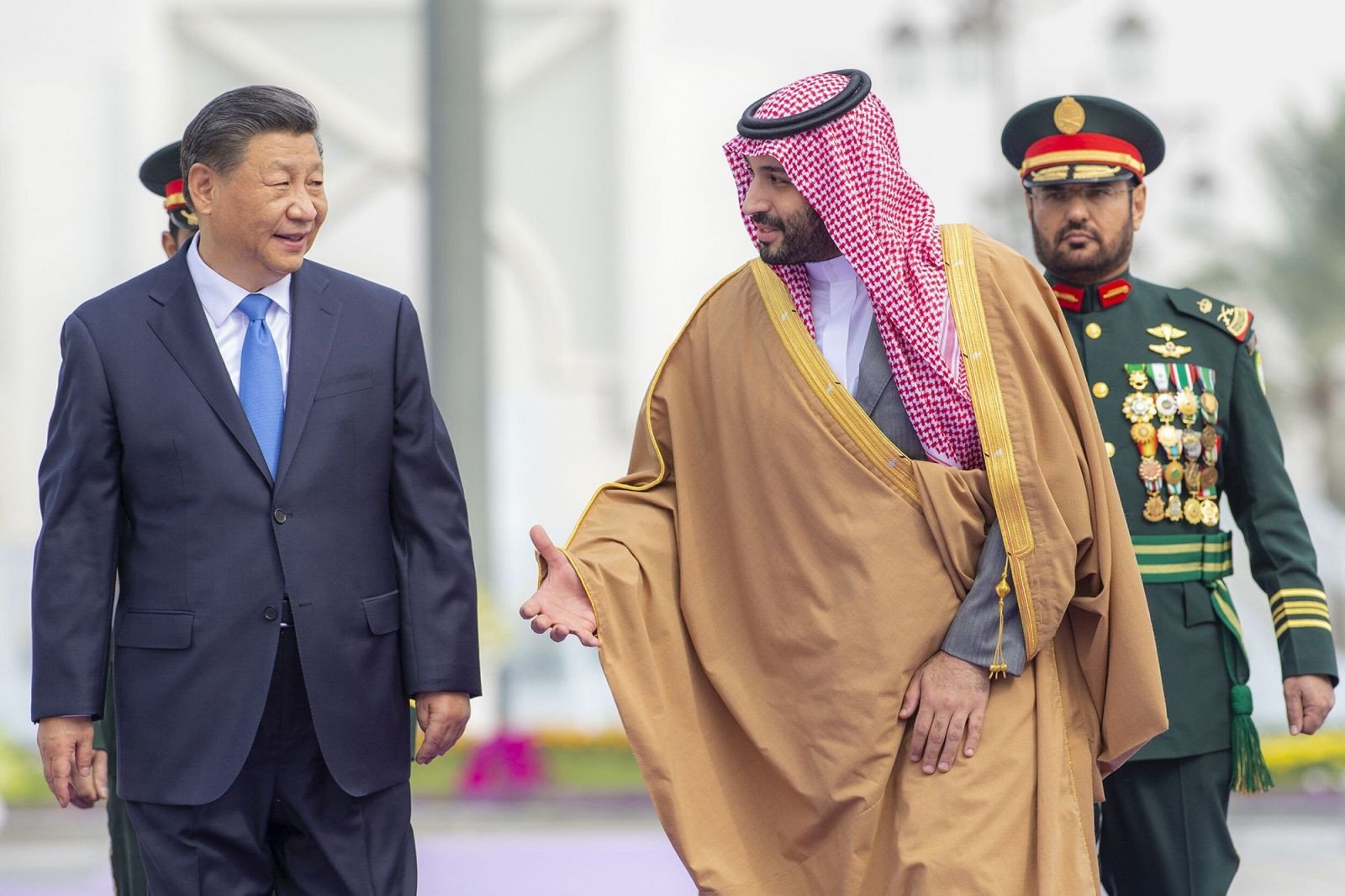 thái tử Ả Rập Saudi Mohammed bin Salman và Chủ tịch Trung Quốc Tập Cận Bình