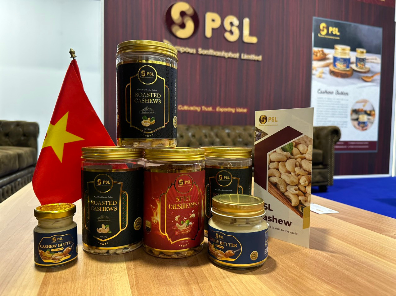 Sản phẩm hạt điều PSL Cashew mang tới hội chợ quốc tế ANUGA 2023