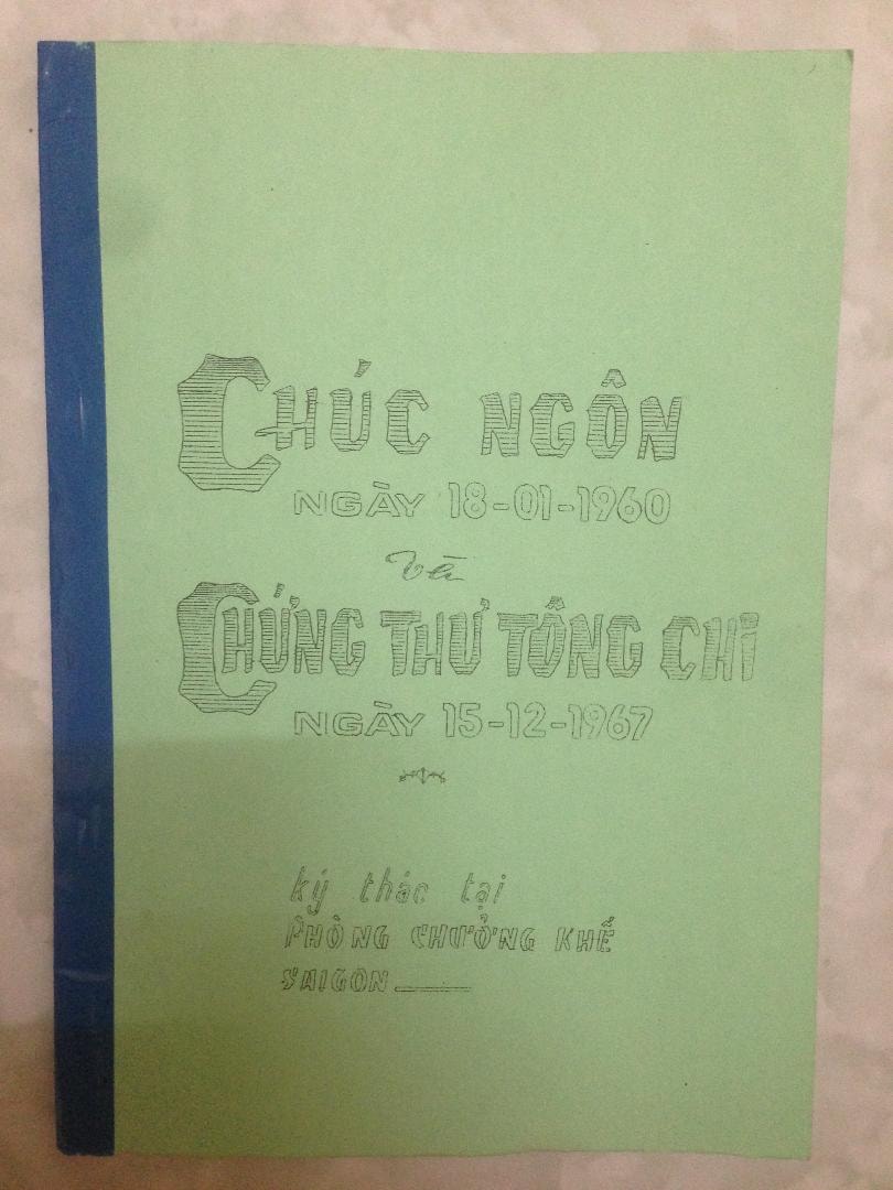 Hai cuốn Chúc ngôn và hồi ký được ông Trương Văn Bền để lại